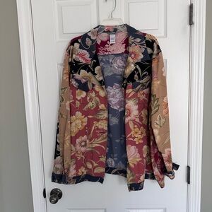 Stonebridge Floral Patchwork Button-Up Shirt - Multi Color